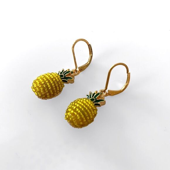 Napier Pineapple Earrings - Picture 2 of 4